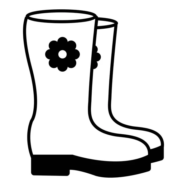 Icône Bottes, style contour — Image vectorielle