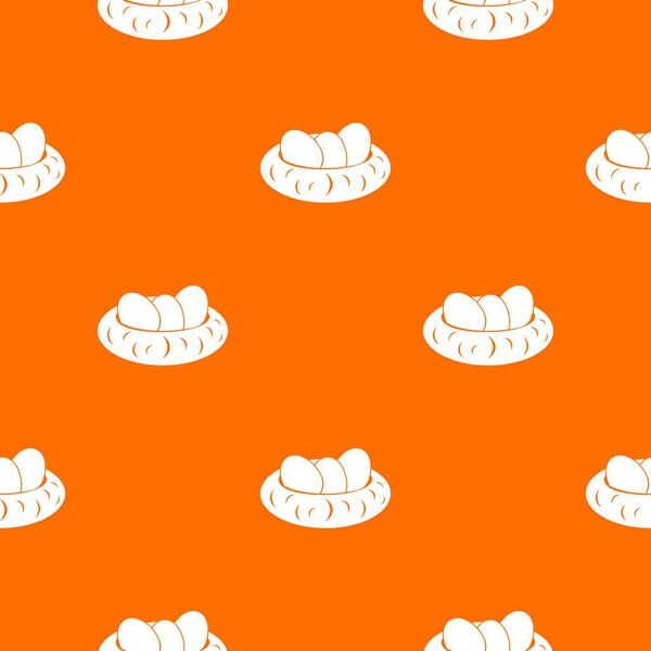 Eggs in the nest pattern seamless