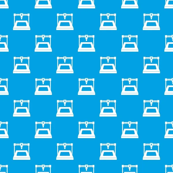 3D yazıcı desen kesintisiz mavi