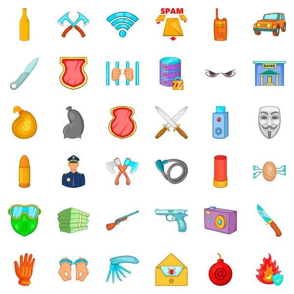 Kötü amaçlı yazılım simgeleri, çizgi film biçimi