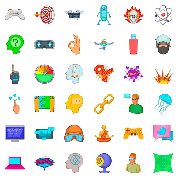 Sanal Icons set, karikatür tarzı