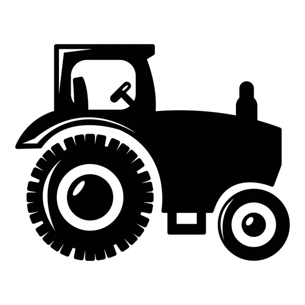 Icône de tracteur, style simple — Image vectorielle