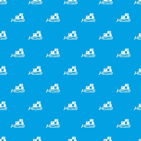 Buldozer desen kesintisiz mavi