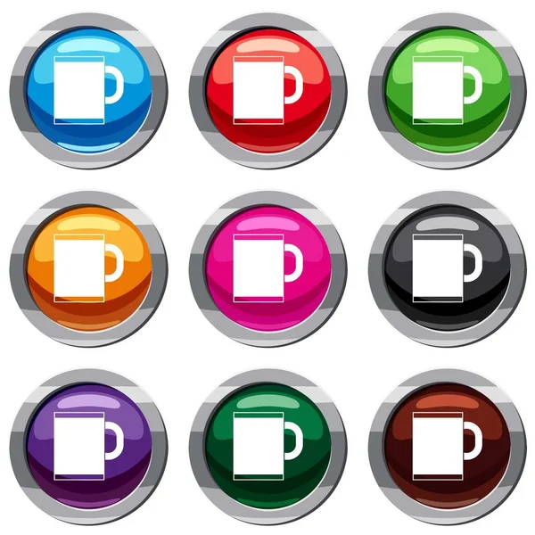 Çay kupa 9 koleksiyonu ayarla