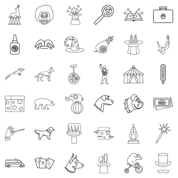 Hayvan Icons set, anahat stili