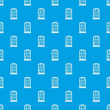 Beyaz dar pencere desen kesintisiz mavi