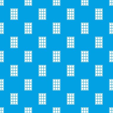 Beyaz kemerli pencere desen kesintisiz mavi