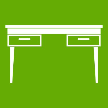 Ahşap masa simgesi yeşil