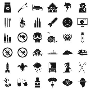 Virüs Icons set, basit tarzı