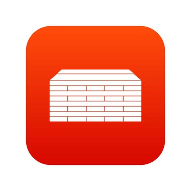 Ahşap palet simgesi dijital kırmızı