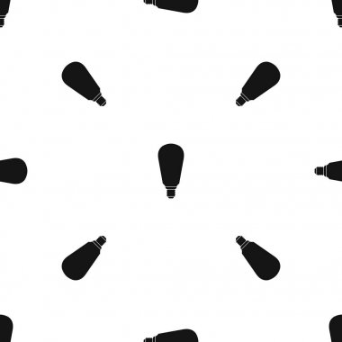 Ampul deseni sorunsuz siyah