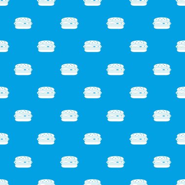 Burger desen kesintisiz mavi