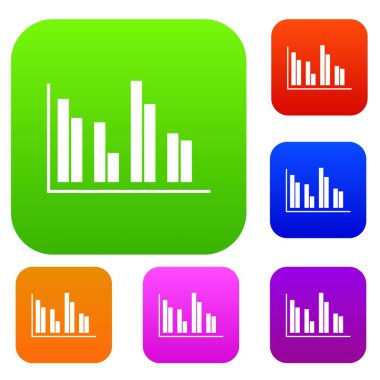 Finansal analiz grafik koleksiyonu ayarla