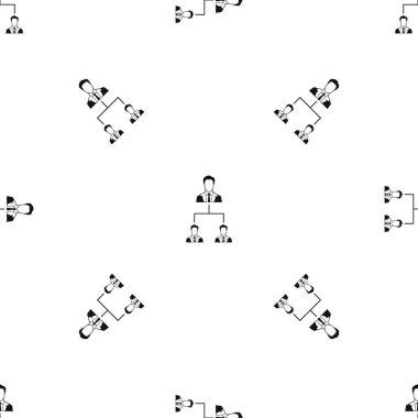 Şirket yapısı desen sorunsuz siyah