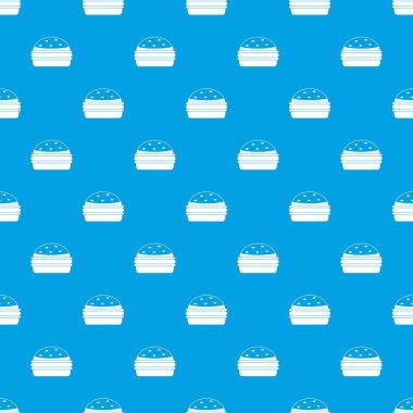 Burger desen kesintisiz mavi