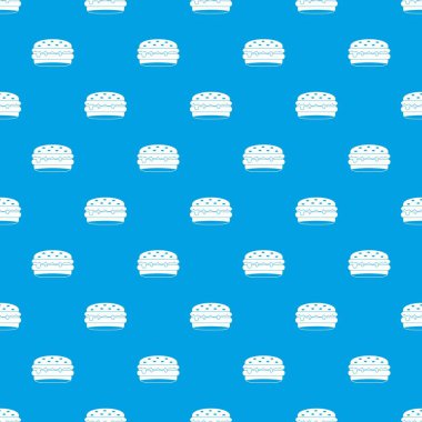 Burger desen kesintisiz mavi