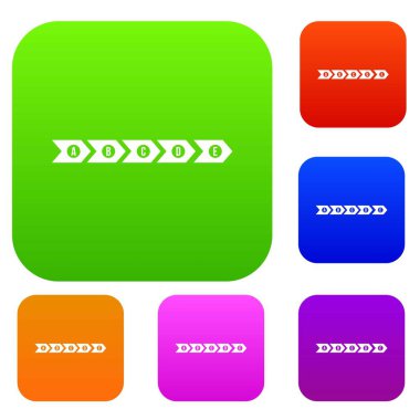 Adım adım Infographic koleksiyonu ayarla