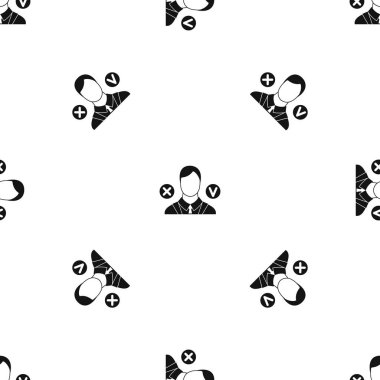 Seçim desen sorunsuz siyah