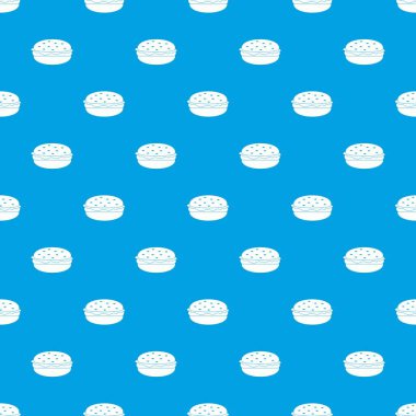 Burger desen kesintisiz mavi