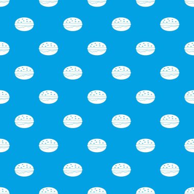 Burger desen kesintisiz mavi