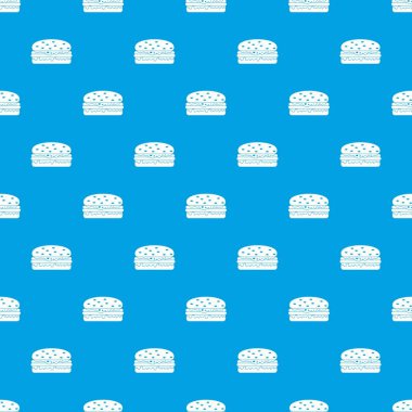 Burger desen kesintisiz mavi