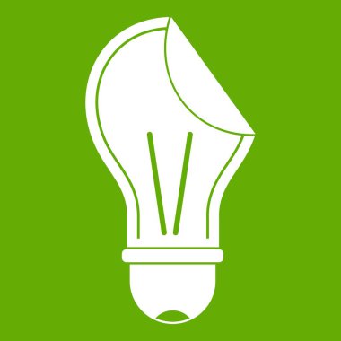 Ampul etiket simge yeşil