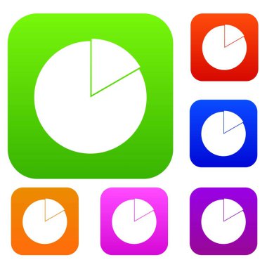 İş pasta grafik koleksiyonu ayarla