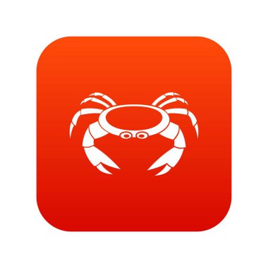 Ham Yengeç simgesi dijital kırmızı