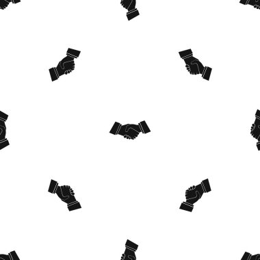 El sıkışma desen sorunsuz siyah