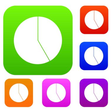 İş için soyut pasta grafik koleksiyonu ayarla