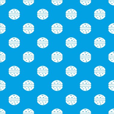 Burger desen kesintisiz mavi