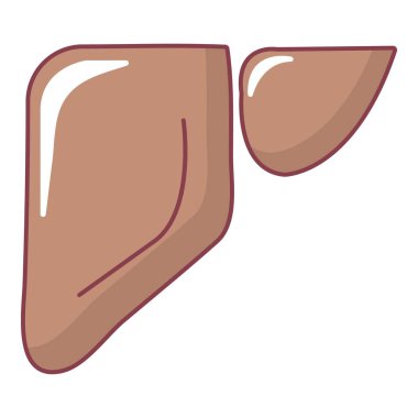 Karaciğer simgesi, karikatür tarzı