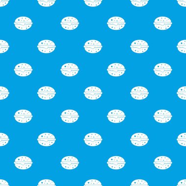 Burger desen kesintisiz mavi