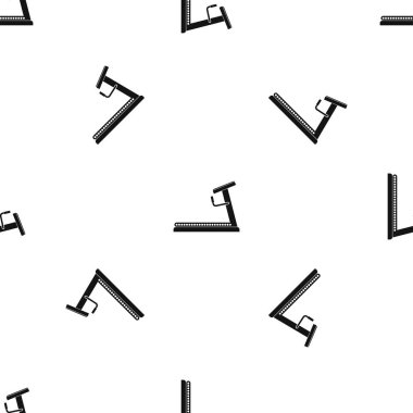 Koşu bandı desen sorunsuz siyah