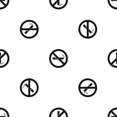 Hiç Sigara İçilmez işareti sorunsuz siyah desen