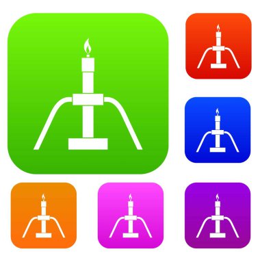 Işıl ışıl gaz koleksiyonu ayarla