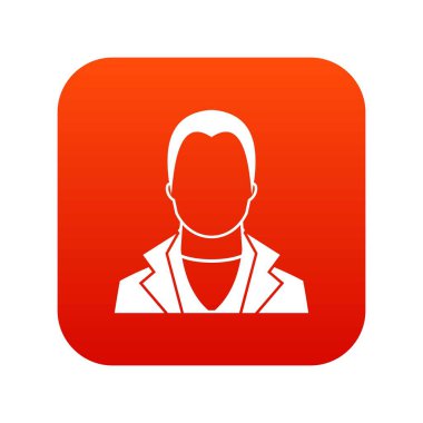 Kullanıcı simgesi dijital kırmızı