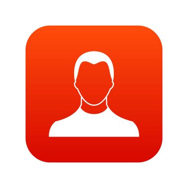 Kullanıcı simgesi dijital kırmızı