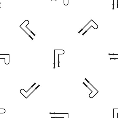 Atlama ipi desen sorunsuz siyah