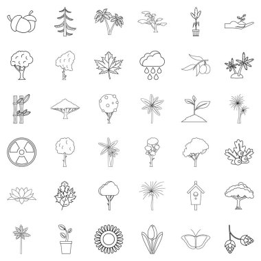 Zeytin Icons set, anahat stili