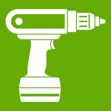 Elektrikli tornavida matkap simgesi yeşil