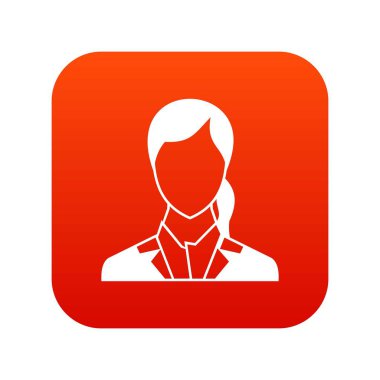 Kadın simgesi dijital kırmızı