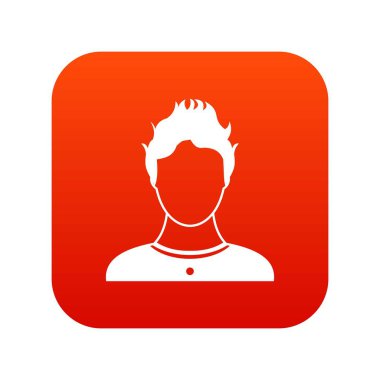 Kullanıcı simgesi dijital kırmızı