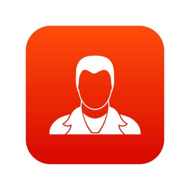 Kullanıcı simgesi dijital kırmızı