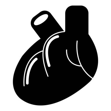 Kalp organ simgesi, basit tarzı
