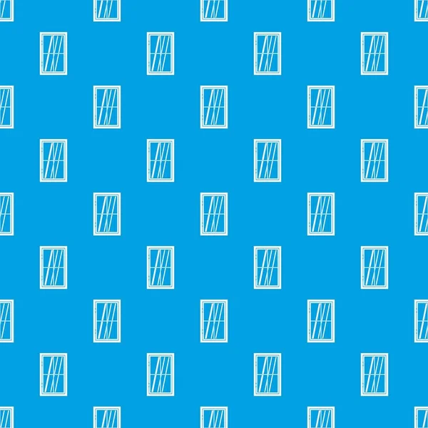Kapalı pencere desen kesintisiz mavi