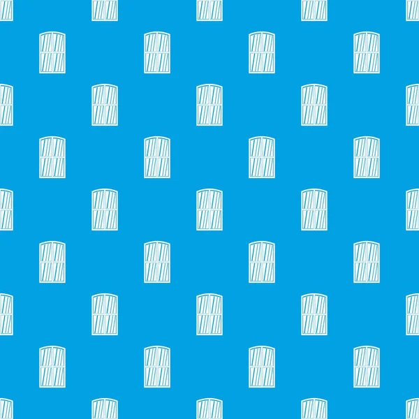 Ahşap pencere desen kesintisiz mavi