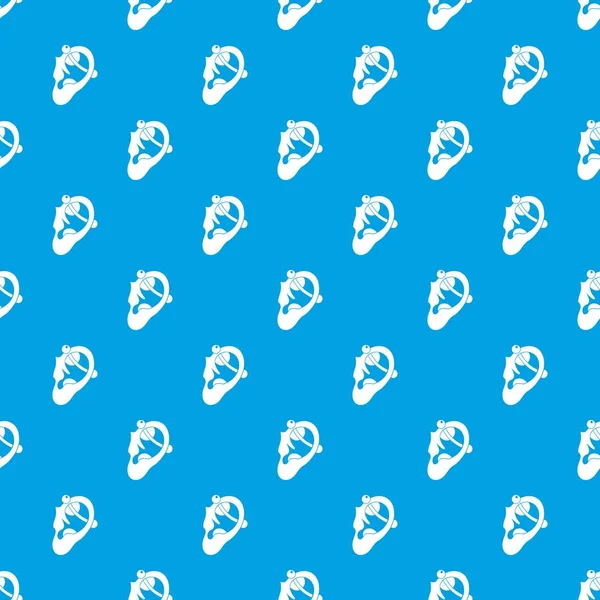 Piercing ile insan kulağının desen kesintisiz mavi