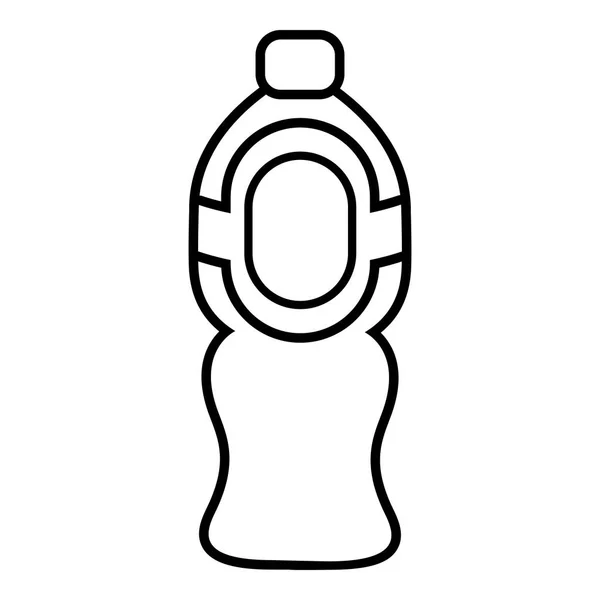 Icône de jus de bouteille, style contour — Image vectorielle