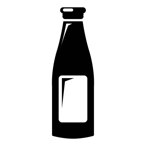 Flaska grädde ikon, enkel stil — Stock vektor